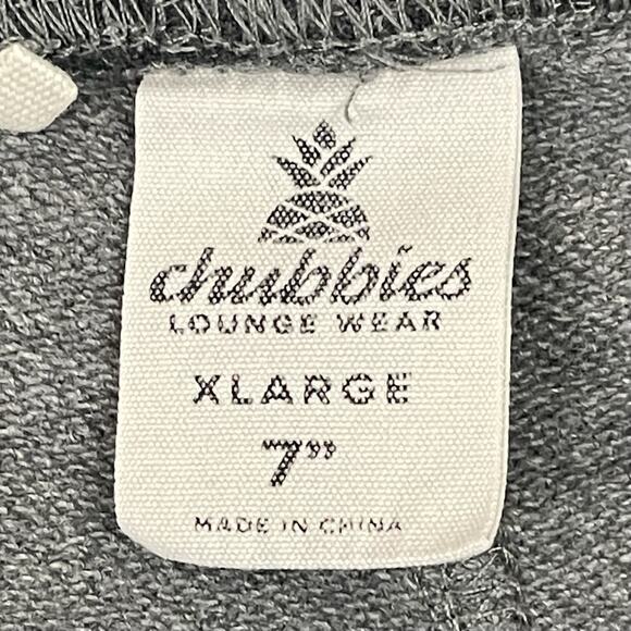 Chubbies Shorts Mens XL Gray The Schwort 7” Fleece Athleisure Gym Loungewear - Picture 2 of 14